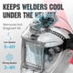 thumbnail image 2 of Casco de soldadura YESWELDER de oscurecimiento automático con ventilador recargable, 2 of 9