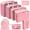 Pink #71, variant on 8-Piece Travel Luggage Packing Cubes Set, Lightweight Foldable Suitcase Organizer Bags for Clothes, Shoes, and Toiletries, Travel Accessory Kit Sky Blue