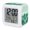 Mint Green, Teal, White, variant on Abstract Pine Trees Digital Alarm Clock for Bedrooms,Smart LED Alarm Clock with 7 Color Changing Night Light,Gray Forest Fogged Mist Contemporary Zen Silent Wake Up Clocks for Sleep Study 3.2"x3.2"