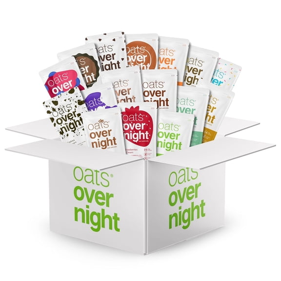 Oats Overnight Ultimate Variety Pack - High Protein, High Fiber Breakfast Shake (16 Pack)