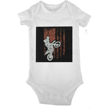 

Motocross Dirt Bike USA Baby Jersey Bodysuit Romper Jumpsuit Short Sleeve T-Shirt Playsuit
