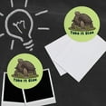 thumbnail image 3 of Tortoise Take It Slow Turtle Refrigerator Fridge Locker Vinyl Circle Magnet Set, 3 of 3