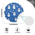 thumbnail image 4 of Snowmen and Snowflakes 15.4in Diameter PVC Plate Mat, Heat-Resistant and Cuttable, Kitchen Decor, 4 of 7