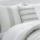 thumbnail image 2 of HIG Juego de Cama de 7 Piezas con Bordado Blanco en Bolsa, Moderno y Elegante Juego de Edredón Tamaño King para Adultos, 2 of 8
