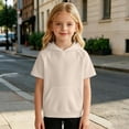 thumbnail image 4 of Boys Short Sleeve Hoodie Kids Summer Pullover Shirt with Pocket Lightweight Short Sleeve Hoodie, 4 of 4