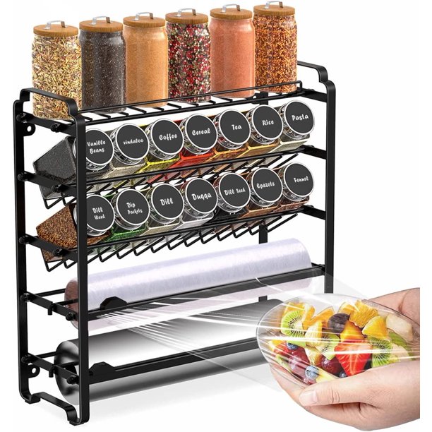 Spice Rack Organizer for Stackable Seasoning Rack