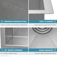 thumbnail image 5 of Ruvati USA RVU6321 21 x 19 in. Deep Laundry Utility Workstation Undermount 16 Gauge Kitchen Sink, 5 of 7