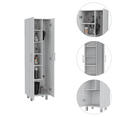 thumbnail image 6 of Newboti Furniture Hayne 9-Shelf 2-Door 2-piece Kitchen Set, Kitchen Island and Pantry White and Walnut 25461, 6 of 8