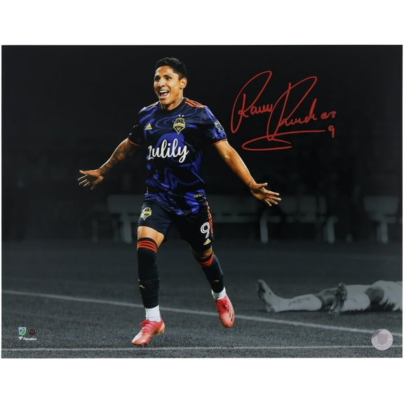 Raul Ruidiaz Seattle Sounders Autographed 11" x 14" Spotlight Photograph - Fanatics Authentic Certified