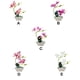 thumbnail image 3 of Orquídea artificial Bonsai Flores falsas Billuyoard Rosa roja, 3 of 6
