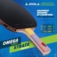 thumbnail image 2 of JOOLA Omega Series Strata Table Tennis Racket, Flared Handle, 2 of 5
