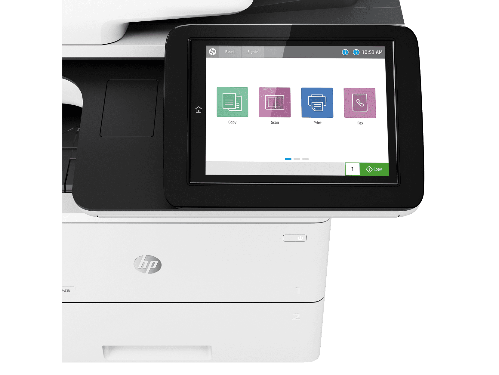 HP LaserJet Enterprise MFP M528dn Laser Printer, Black And White Mobile Print,