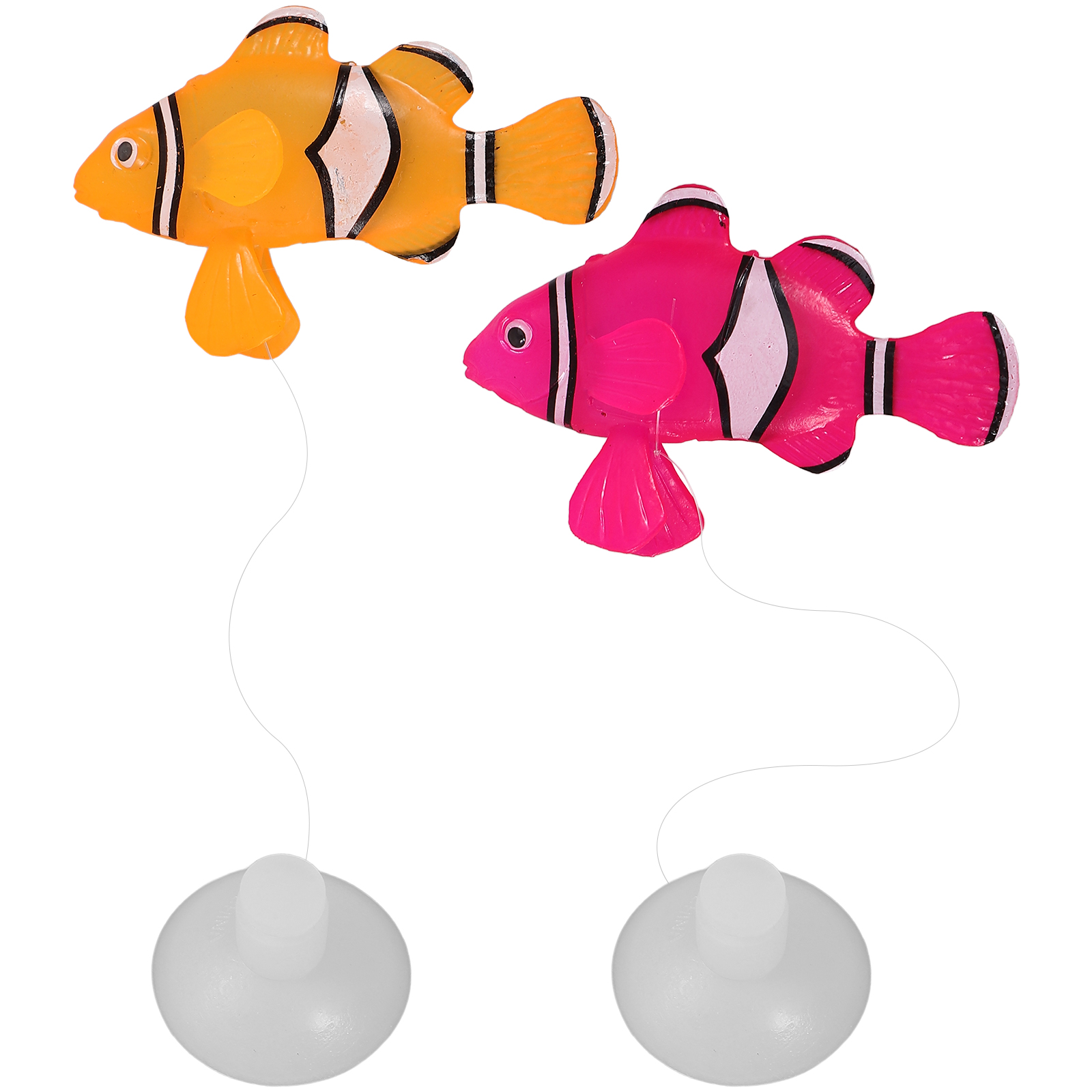 2pcs Artificial Fish Aquarium Fish Tank Decoration Aquarium Fish Glowing Fish