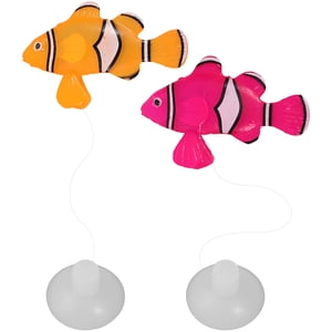 2pcs Artificial Fish Aquarium Fish Tank Decoration Aquarium Fish Glowing Fish