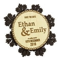thumbnail image 2 of Personalized Wedding Magnets 20 Rustic Wedding Save The Date Cards Favors With Envelopes, 2 of 2