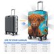 thumbnail image 4 of Fotbe Cute Cow Sunflowers Art Funda Protectora para Equipaje, Antirrayones y Resistente a la Suciedad, Compatible con Maletas de 18 a 32 Pulgadas-Small, 4 of 7