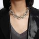 thumbnail image 4 of Domineering Chunky Necklace, Men's And Women's Fashion Double Strand Chunky Chain Choker---Product code 36591, 4 of 5