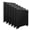 Black, variant on Blackout Paper Window Blinds 6 Pack 36" x 72" Temporary Cordless Stick On Shades