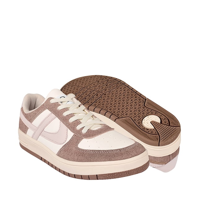 TENIS PANAM MUJER 109991174 SIMIPIEL BLANCO/ROSA