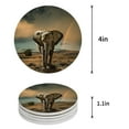 thumbnail image 1 of FMSHPON Merry Christmas Theme Set of 8 Round Coaster for Drinks, Absorbent Ceramic Stone Coasters Cup Mat with Cork Base for Home Kitchen Room Coffee Table Bar Decor, 1 of 6