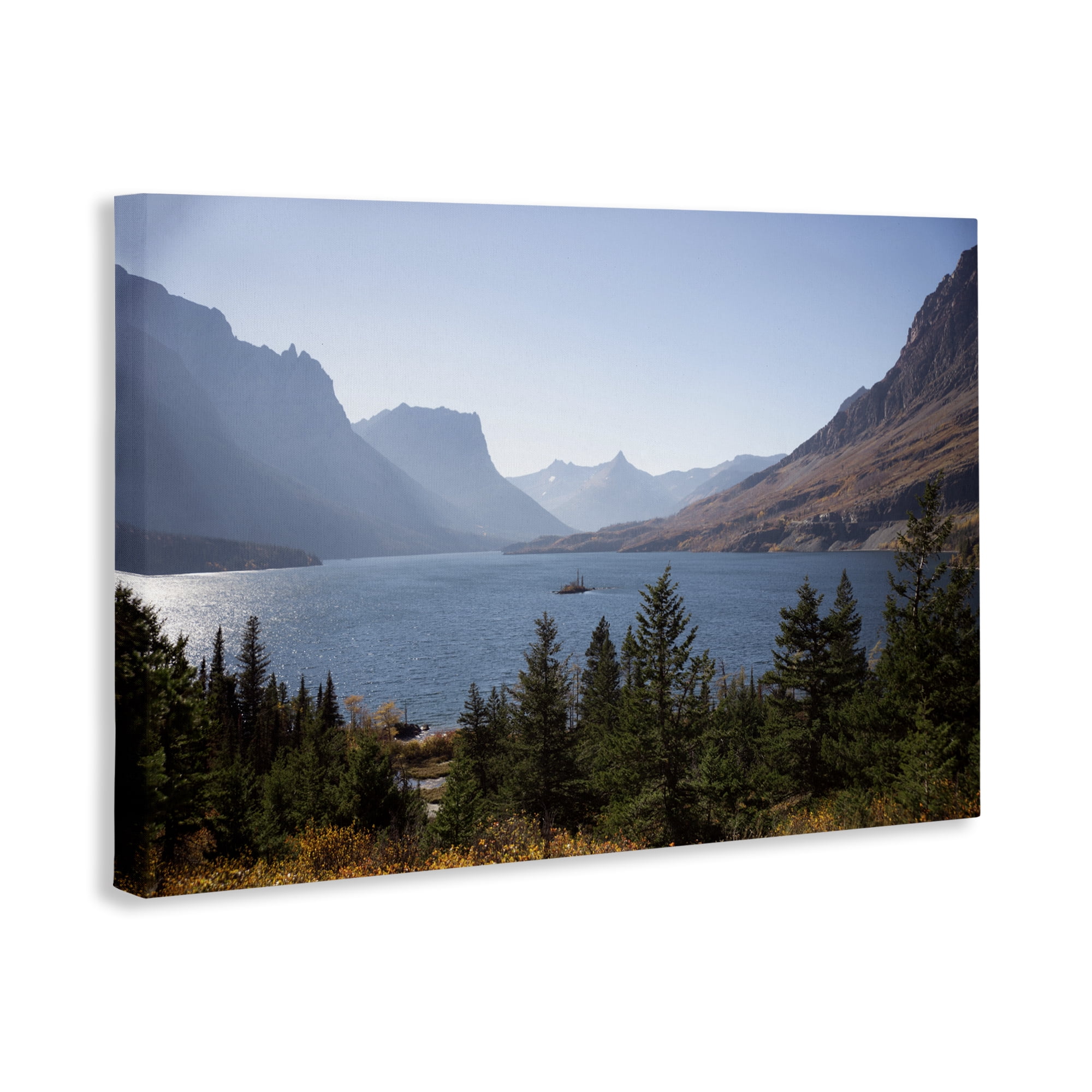 Stupell Industries Cliffs Overlooking Lake Canvas Wall Art, design by Carol Robinson