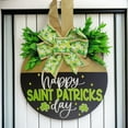 thumbnail image 2 of EUDIDV Irish Day St. Patrick's Day Welcome Wreath Sign St. Patrick's Day Decorations For Front Door Wooden Hanging Welcome Sign With Bow And Shamrocks For Holiday Outdoor Wall Lucky Charm Products, 2 of 6
