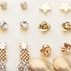thumbnail image 3 of 12 pares de aretes de de cristal con forma de estrella para damas y niñas Yuyangstore Set de aretes de fruta, 3 of 7