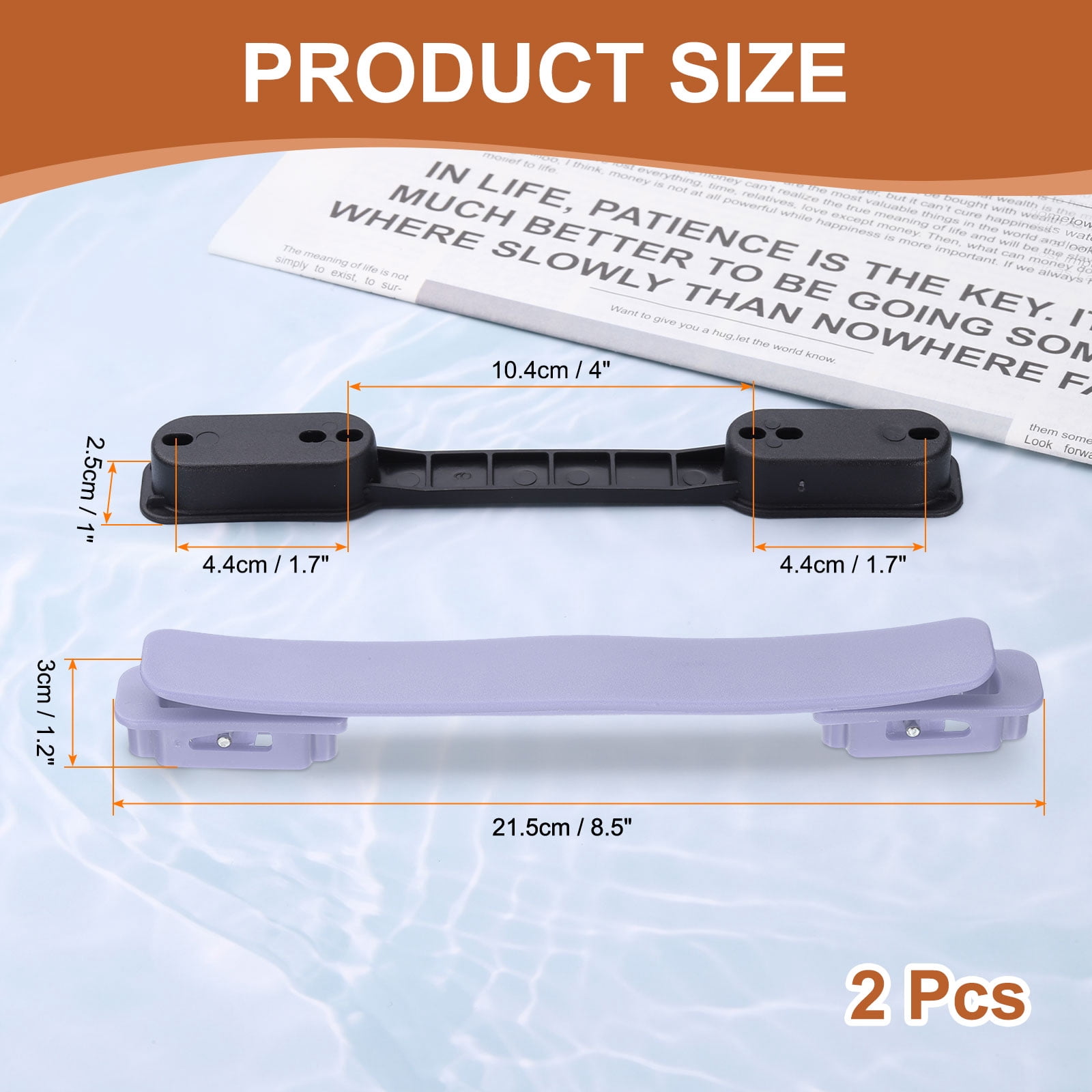 Unique Bargains Durable Luggage Carry Strap Pull Grip Purple