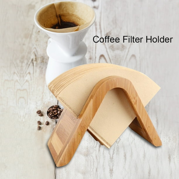 Walfront Wood Coffee Filters Dispenser Holder Display Shelf Filtering Paper Storage Rack Stand Filter Paper Holder Coffee Filter Holder Walmart Com Walmart Com