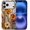 Autumn Floral Stained Glass, variant on Ghost Pumpkin Book Phone Case Compatible with iPhone 15 Pro, Decorative Printed Design, Shockproof Protection, Scratch Protection, Patterned Phone Cover for Everyday Use