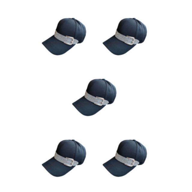 Sonducket Gorras de béisbol Rhinestone Sun Visor Sombreros Summer Wide Brim Ponytail Hat Moda al aire libre para viajar con negro Type2 NO2