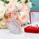 thumbnail image 4 of unbranded 2Ud Pareja De De Cristal Rosa Decorativos Para Hogar Oficina Y Eventos, 4 of 6