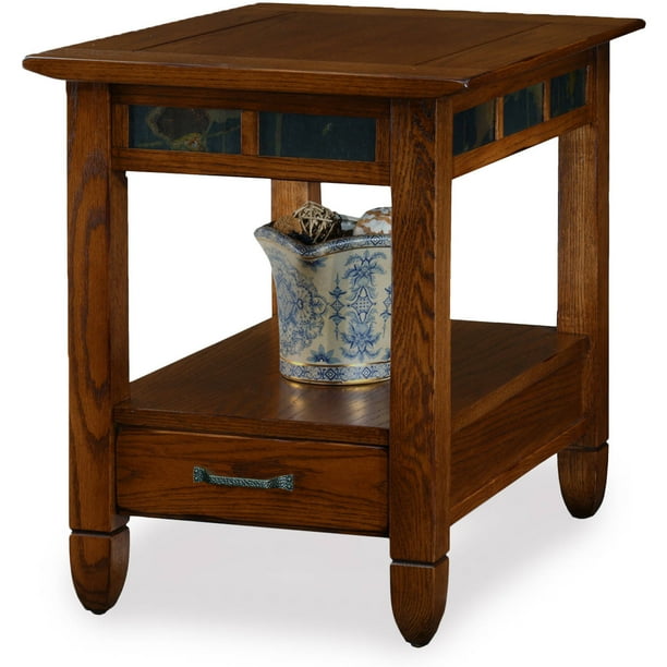 Leick Home Rustic Oak End Table