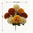 thumbnail image 4 of (2 pack) Mainstays 20in Indoor Artificial Flower Bush, Mums, Cream and Orange Colors., 4 of 6