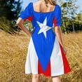 thumbnail image 3 of Robe Sans Manches Verticale Drapeau Porto Rico Robes de Soirée Robes d'Été pour Femmes 2024, 3 of 4