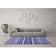 thumbnail image 3 of Ahgly Company Machine Washable Indoor Rectangle Abstract Blue Modern Area Rugs, 7' x 9', 3 of 4