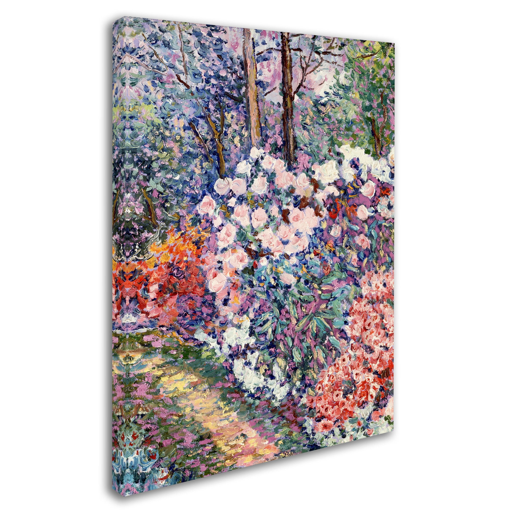 Trademark Fine Art "Flowers In the Forest" Canvas Art by Manor Shadian