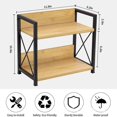 thumbnail image 3 of Coffee Bar Organizer: 2-Tier Wooden Coffee Station Organizer For Kitchen Countertop - Spice Rack - Makeup Storage Shelf For Small Spaces, 3 of 3