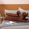 thumbnail image 2 of Almohada de animales de peluche para niños, cojín de perro salchicha, tira de abrazo, zorro, Husky, espalda, cintura, cumpleaños, Reino Unido, 2 of 5