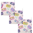 thumbnail image 7 of 3 PCS Cartoon Cassette Tapes Baby Muslin Washcloths, Cute Soft Absorbent Face Towel Burp Cloths Cotton Bath Wipes Infant Wash Cloth for Newborn Boys Girls, 7 of 7