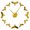 Gold,27inch, variant on Flying Birds 3D DIY Wall Clock Eagle Bird Flying High in the Sky Wild Life Nature Silent Quartz Wall Watch With Mirror Effect(Gold,27inch)