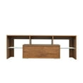 Television Stands for Living Room, Walnut TV with LED and