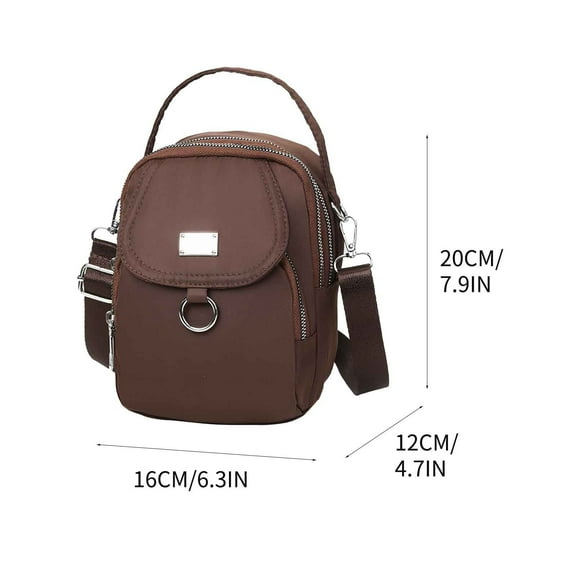 Summer Savings! PRETXORVE Water-Proof Women Crossbody Bag, Multi Compartment Mobile Phone Bag Women Messenger Bag Casual Oxford Cloth Women Bag Shoulder