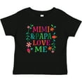 thumbnail image 3 of Inktastic Mimi and Papa Love Me Girls Baby T-Shirt, 3 of 5