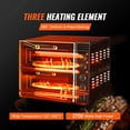 thumbnail image 3 of VEVOR Horno de pizza comercial de encimera, 16" de doble piso, horno de pizza electrico de acero inoxidable con piedra y mango, máquina para hacer pizza multiusos para interiores para restaurantes, 3 of 9