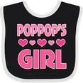 thumbnail image 3 of Inktastic Poppop Girl Granddaughter Girls Baby Bib, 3 of 4