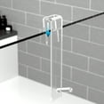 thumbnail image 4 of Bathroom Shower Door Hook Glass Door Shower Towel Rack Free Punch Bathroom Bathrobe Hanger Transparent Towel Hook, 4 of 6