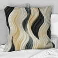 thumbnail image 2 of Designart "Elegant Minimalism In Black And White III" Striped Printed Throw Pillow, 2 of 5