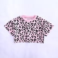 thumbnail image 7 of Tiijoy Toddler Girls Leopard Print Cotton Short Sleeve T-Shirt Shorts Outfits, Sizes 1-6, 7 of 7
