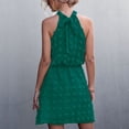 thumbnail image 4 of Vestido corto, Vestido corto para mujer Vestido corto sin mangas para mujer Vestido corto con lunares Vestido sin mangas Funcionalidad inteligente, 4 of 6